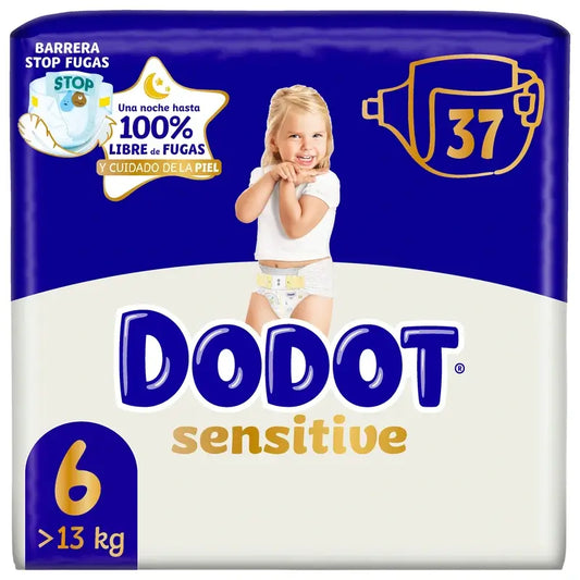 Dodot Sensitive Größe 6, >13kg, 37 Windeln
