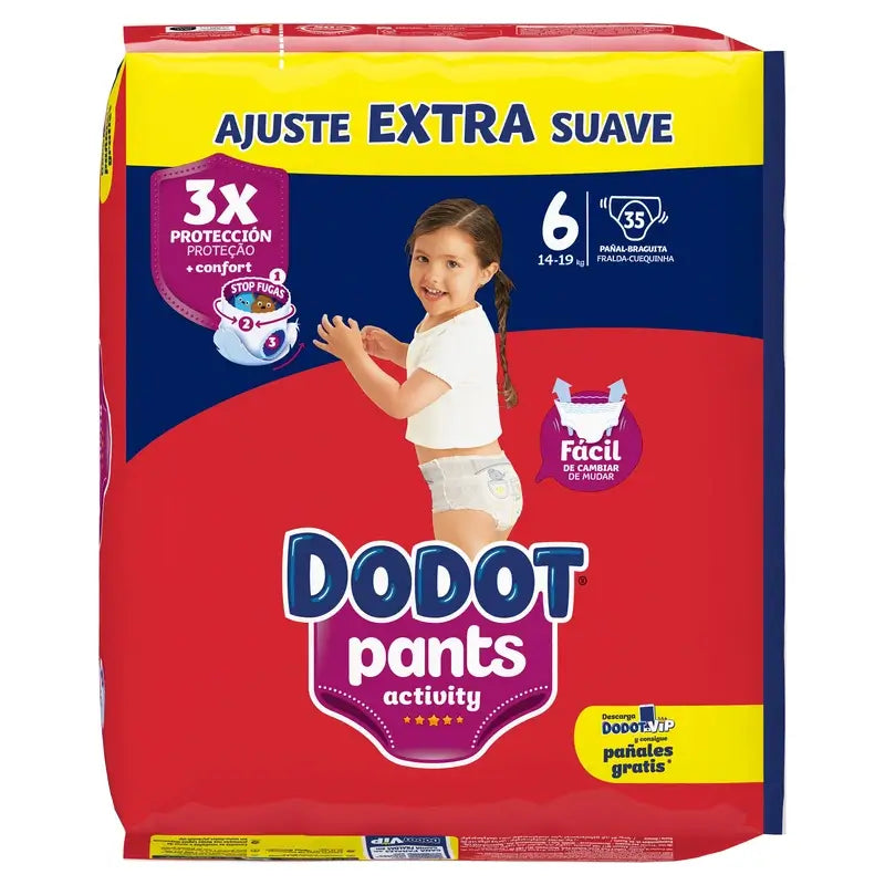 Dodot Hosen Activity Größe 6, 35 Windeln