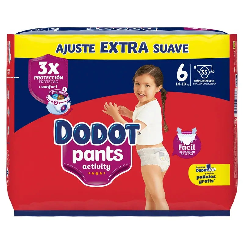 Dodot Hosen Activity Größe 6, 35 Windeln