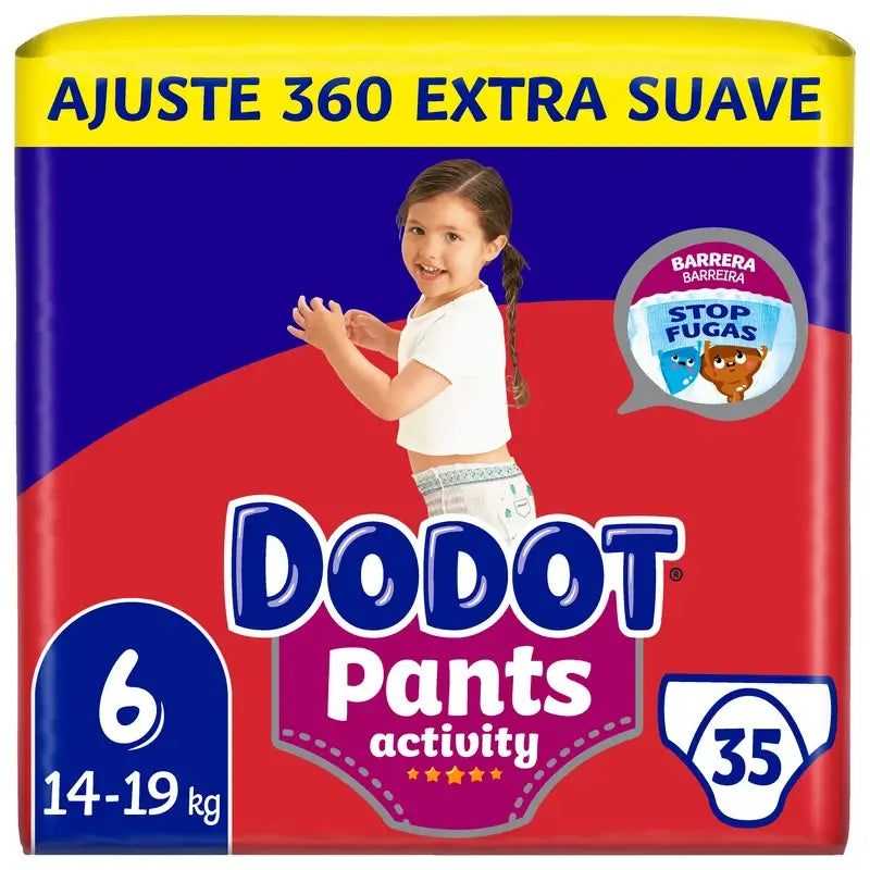 Dodot Hosen Activity Größe 6, 35 Windeln