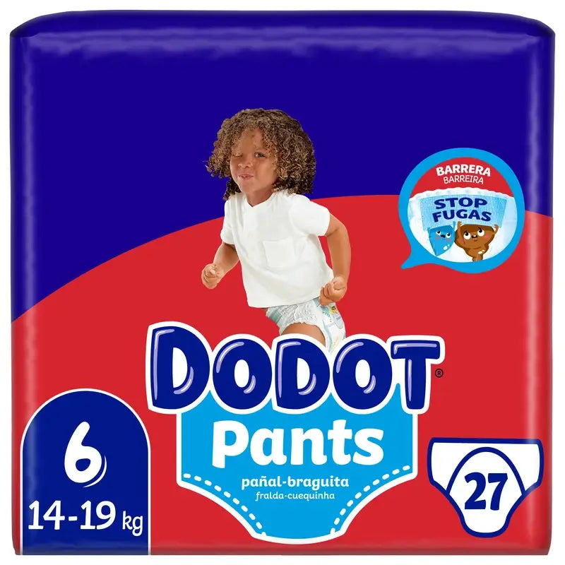 Dodot Pants Panty Größe 6 (+15 Kg), 27 Windeln