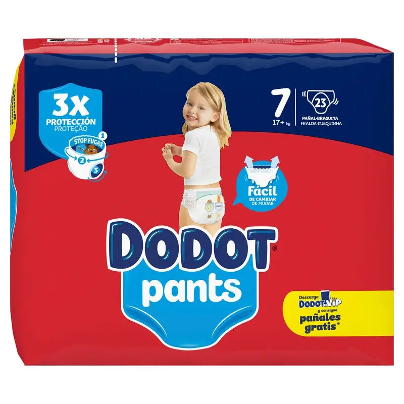 Dodot Pants Panty Größe 7 (+17 Kg), 23 Windeln