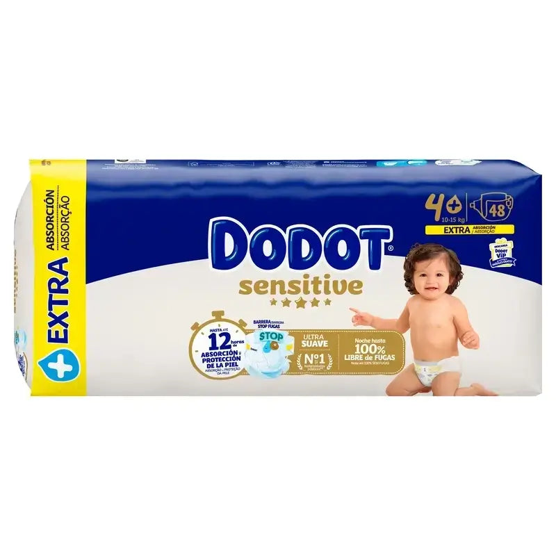 Dodot Sensitive Größe 4+, 144 Windeln