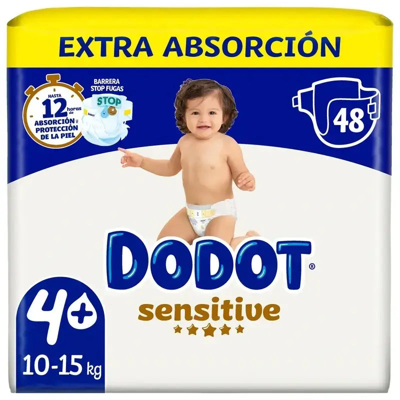 Dodot Sensitive Größe 4+, 144 Windeln