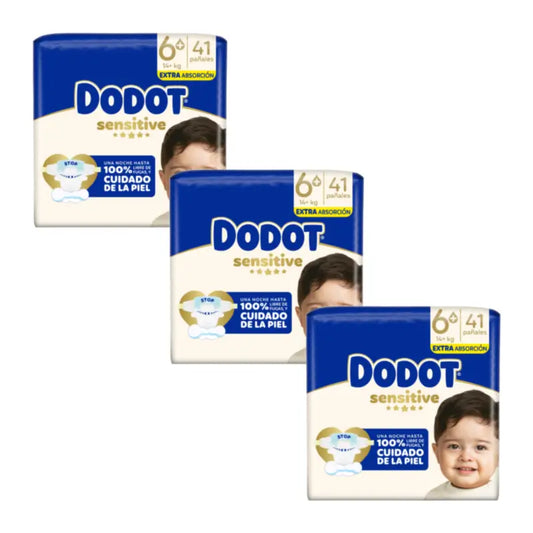 Dodot Sensitive Größe 6 Extra-Jumbo, 3 x 41 Windeln