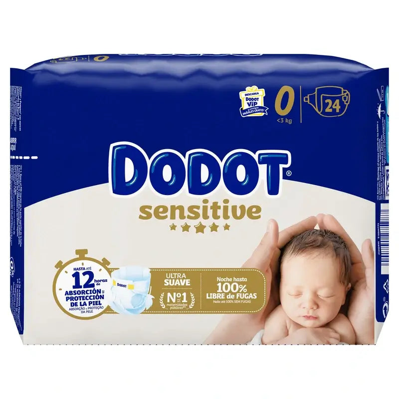 Dodot Sensitive Größe 0, 24 Windeln