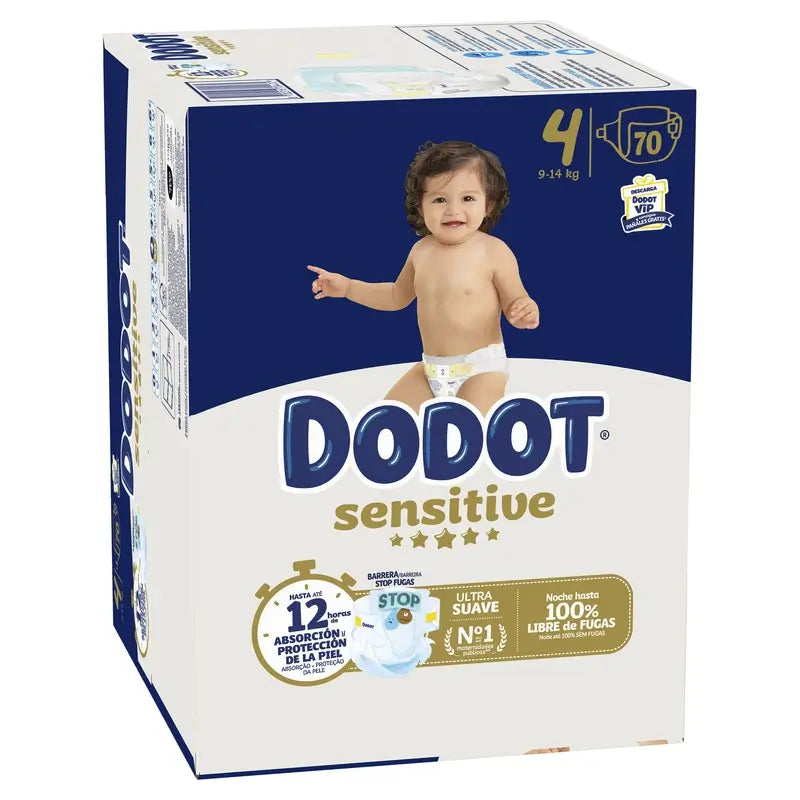 Dodot Sensitive Box Größe 4, 70 Windeln