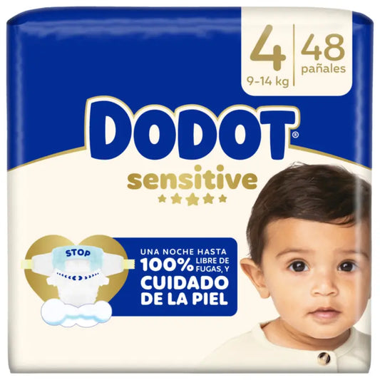Dodot Sensitive Größe 4 (9-14 Kg), 48 Windeln