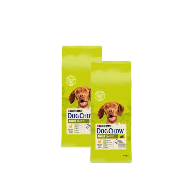 Dog Chow Canine Adult Huhn, 2er-Pack à 14 kg, Hundefutter