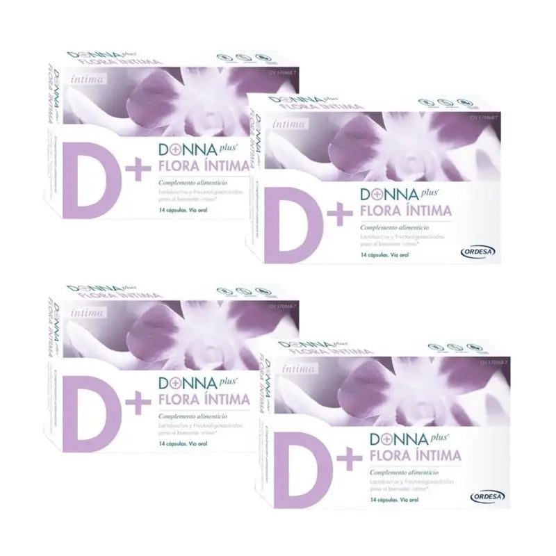 Donnaplus Flora Intima Pack 4 x 14 Kapseln