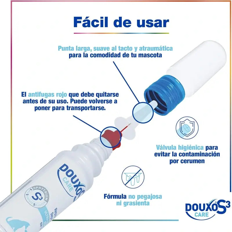 Douxo S3 Care Hunde & Katzen Ohrlotion Häufige Anwendung, 120 ml