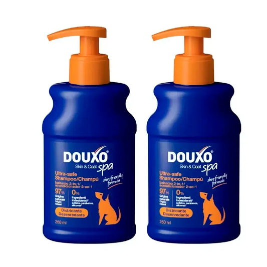 Douxo Skin & Coat Spa 2 In 1 Hundeshampoo & Pflegespülung, Packung 2 x 250 ml