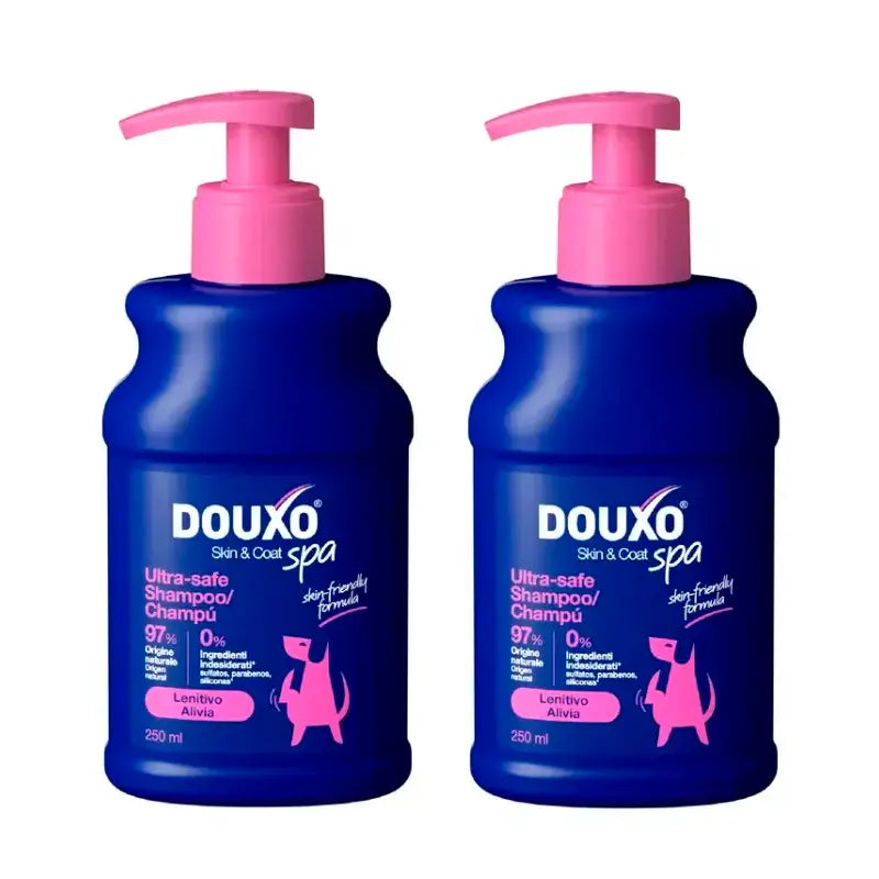 Douxo Skin & Coat Spa Beruhigendes Hundeshampoo, Packung 2 x 250 ml