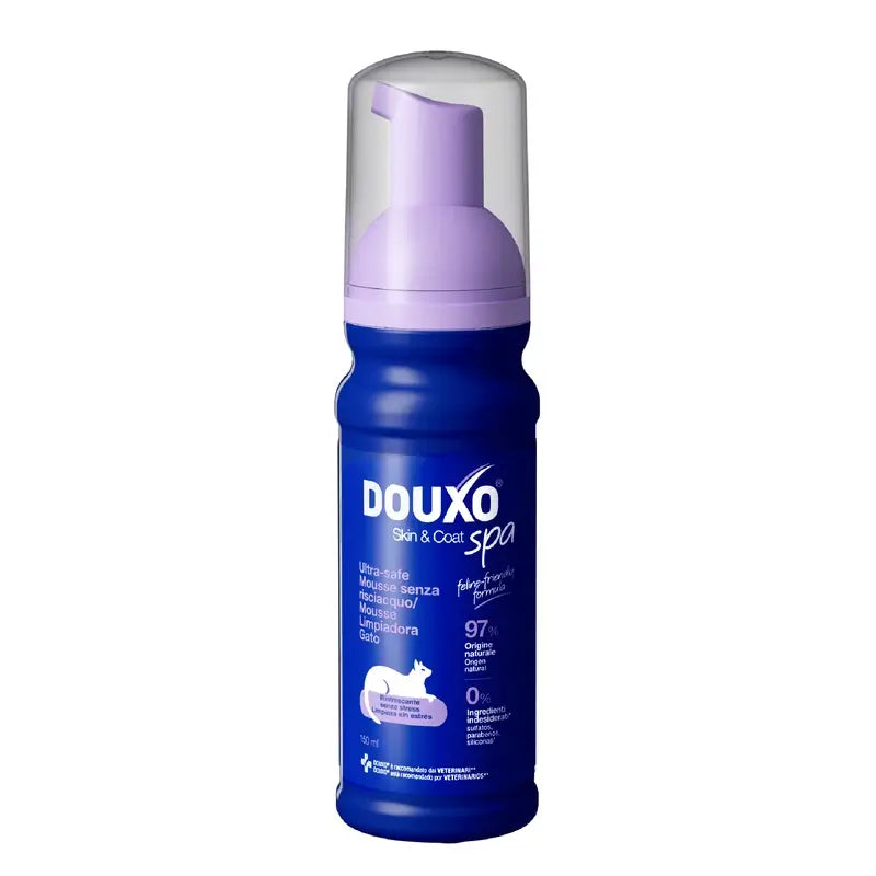 Douxo Skin & Coat Spa Ultra Sanfte Reinigung für die stressfreie Reinigung von Katzen, 150 ml