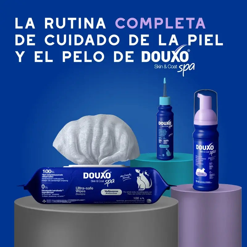 Douxo Skin & Coat Spa Ultra Sanfte Reinigung für die stressfreie Reinigung von Katzen, 150 ml
