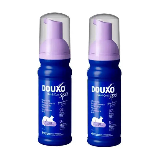 Douxo Skin & Coat Spa Ultra Gentle Cleansing für die stressfreie Katzenreinigung, Packung 2 x 150 ml