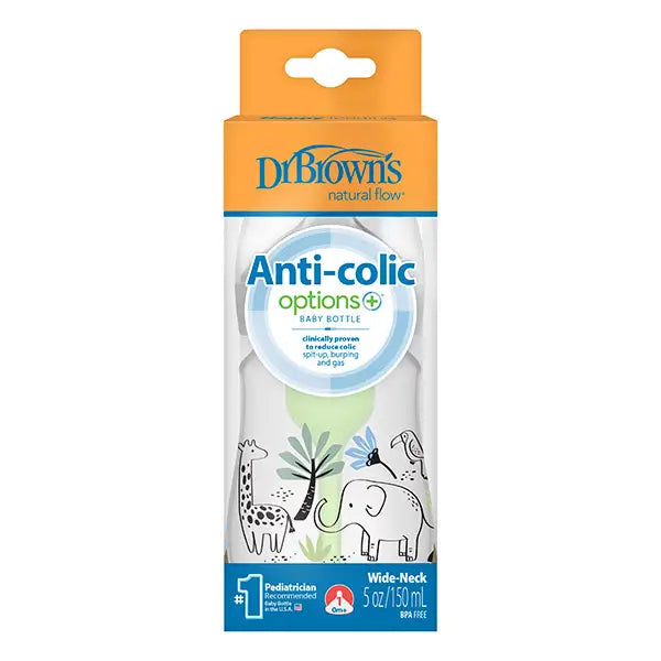 Dr.Brown's Wide Mouth Babyflasche 150ml Selva PP Optionen +