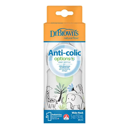Dr.Brown's Wide Mouth Babyflasche 150ml Selva PP Optionen +