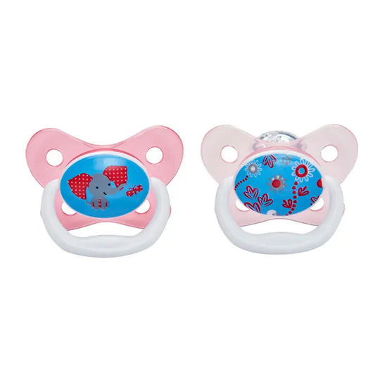 Dr Brown's Pack 2 Assorted Pacifiers Prevent Butterfly Shield Size 2, 6-18 Months