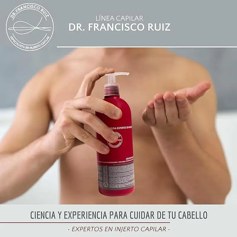 Dr. Francisco Ruiz Anti-Haarausfall Shampoo 300 ml + 100 ml gratis dazu