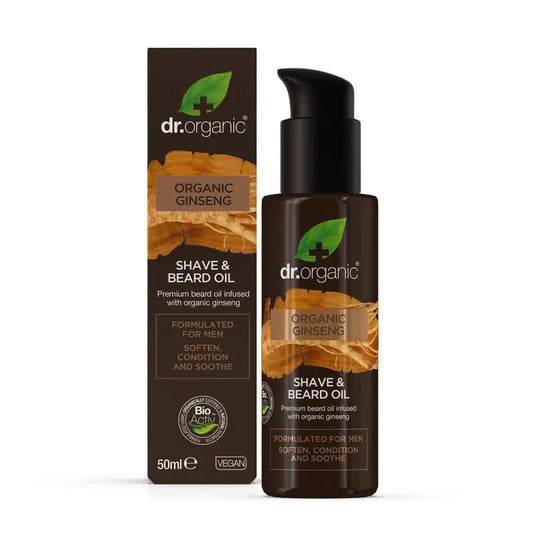 Dr. Organic Organic Ginseng Bart- und Rasieröl 50ml.