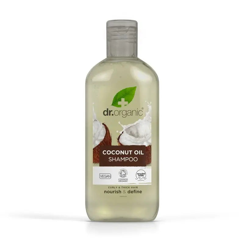 Dr.Organic Kokosnussöl Shampoo für dickes oder lockiges Haar, 265 ml