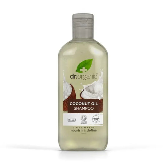 Dr.Organic Kokosnussöl Shampoo für dickes oder lockiges Haar, 265 ml