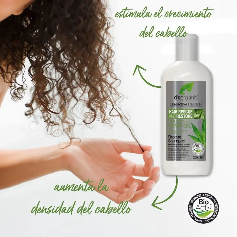 Dr. Organic Anti-Haarausfall Rescue Shampoo Hanf 265Ml