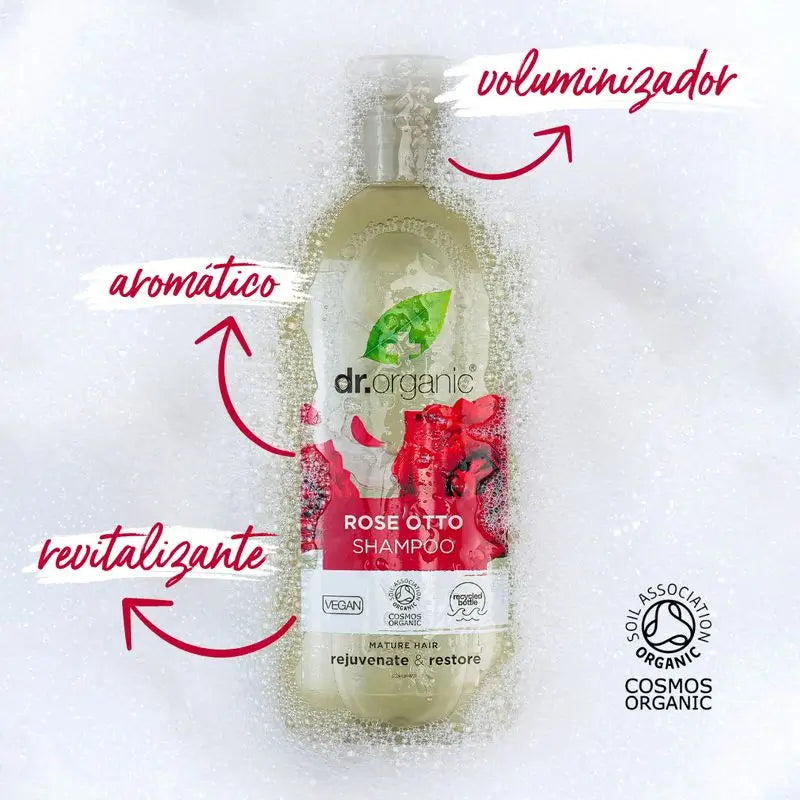Dr.Organic Rosa Damascena Reifes Haar Shampoo, 265 ml