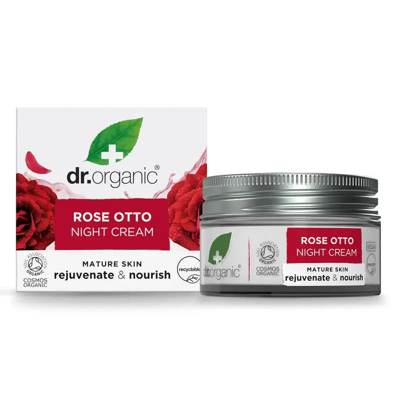 Dr.Organic Rosa Damascena Mature Skin Nachtcreme, 51 ml