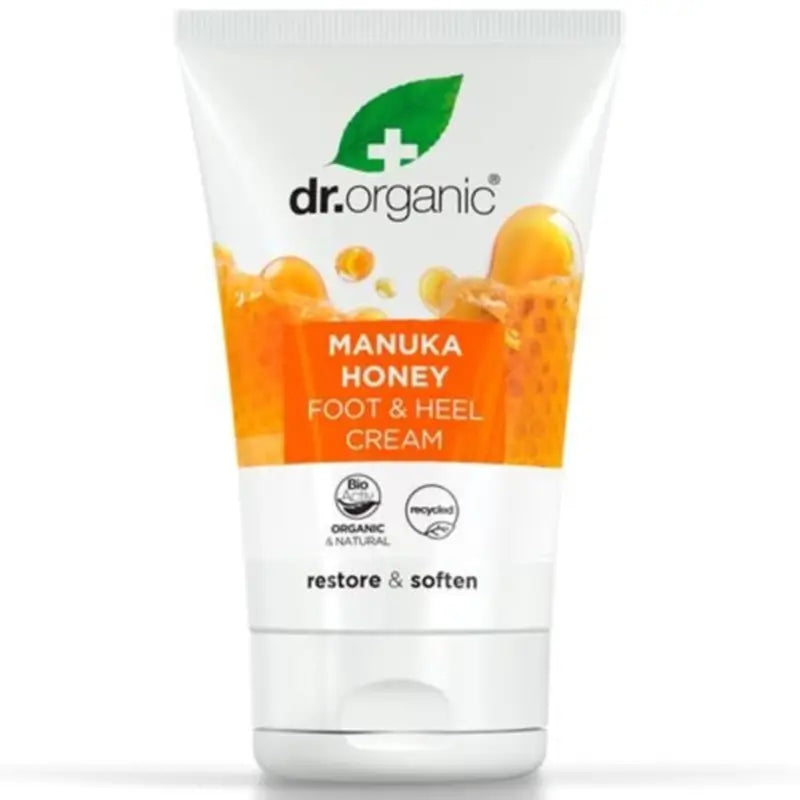 Dr.Organic Fuß- und Fersencreme mit Manuka-Honig, 125 ml