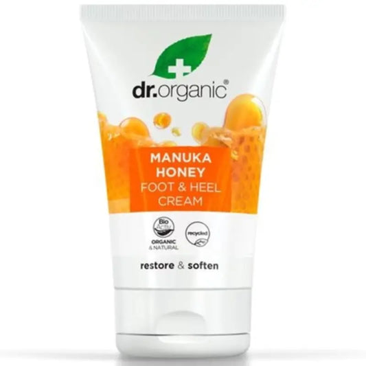 Dr.Organic Fuß- und Fersencreme mit Manuka-Honig, 125 ml