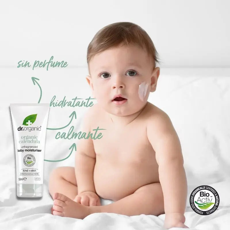 Dr. Organic Calendula Baby Feuchtigkeitscreme 50ml.