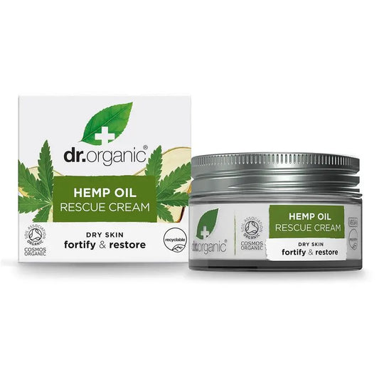 Dr.Organic Hanföl Hanföl Rescue Creme Mischhaut, 50 ml