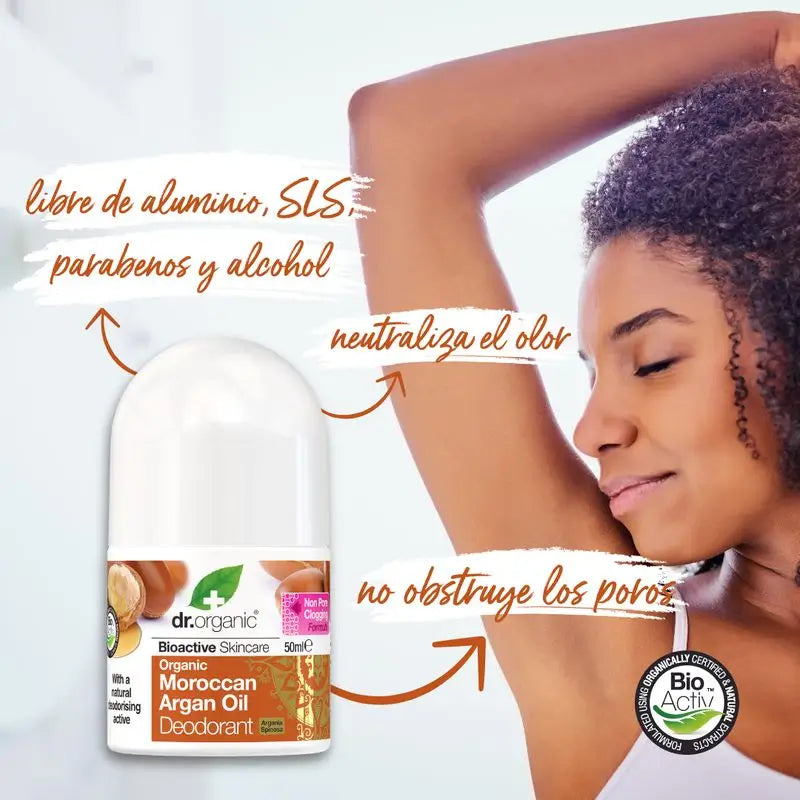 Dr. Organic Marokkanisches Arganöl Deodorant 50Ml.