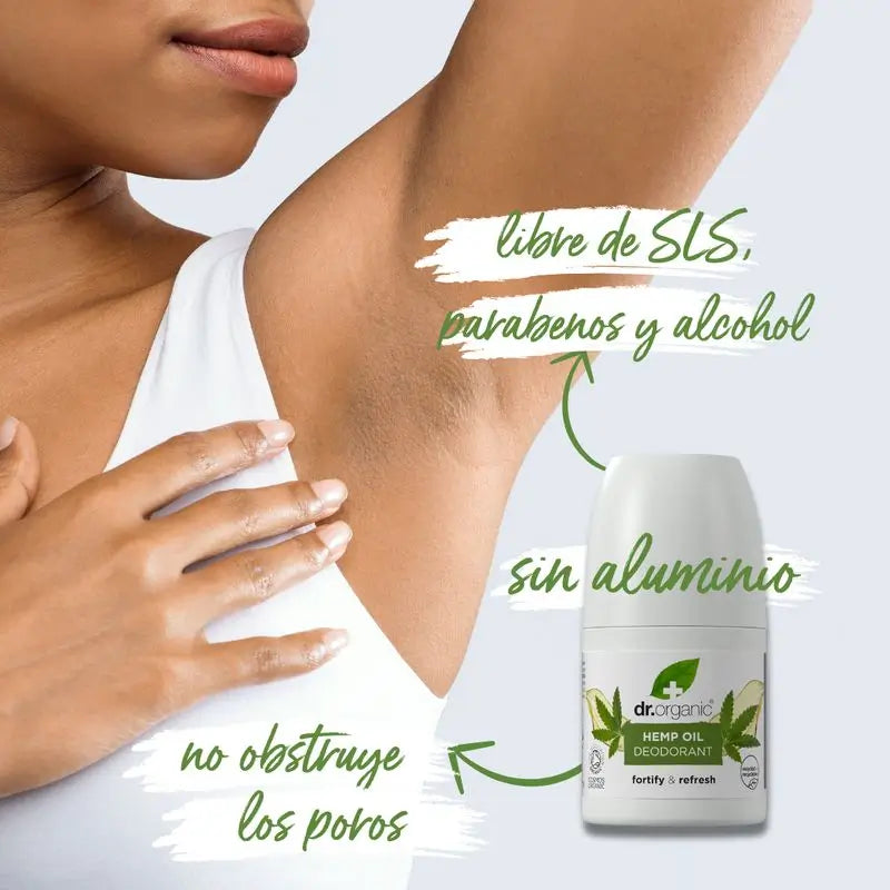 Dr.Organic Hanföl Deodorant Alle Hauttypen, 50 ml