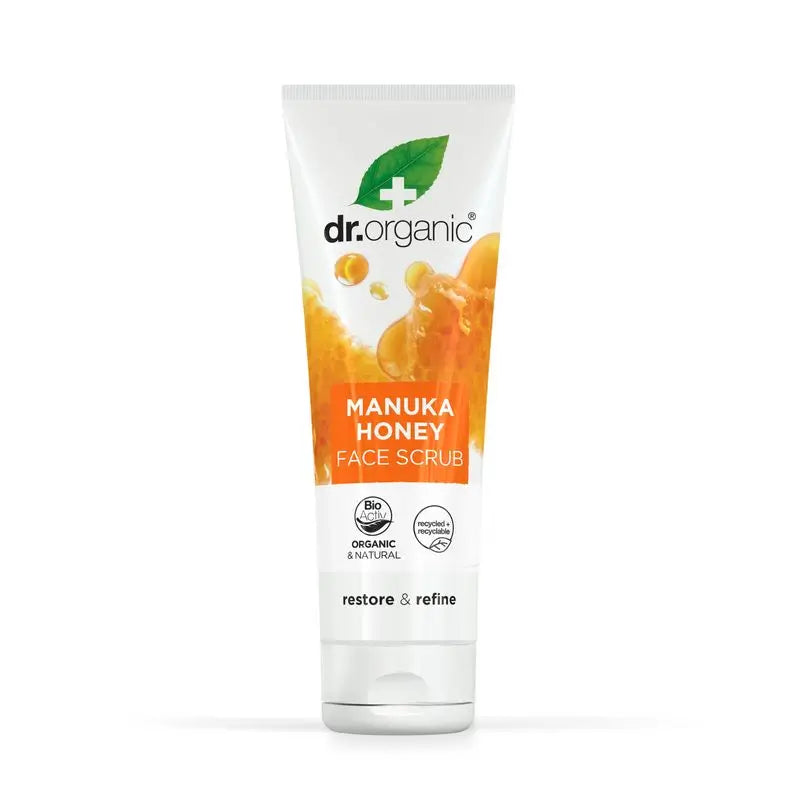 Dr.Organic Manuka Honig Exfoliating Facial Scrub Trockene & empfindliche Haut, 125 ml