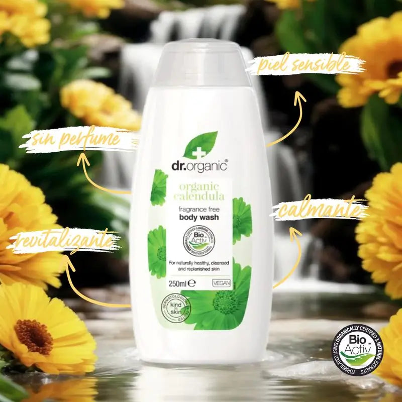 Dr. Organic Calendula Duschgel für empfindliche Haut 250Ml