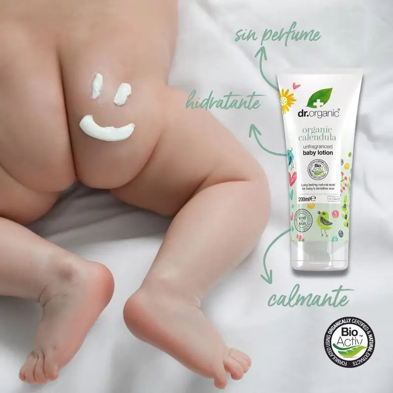 Dr. Organic Calendula Körperlotion für Baby 200Ml.