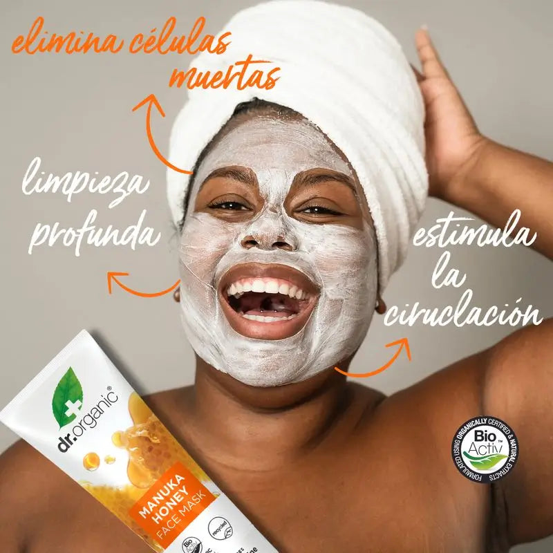 Dr.Organic Manuka Honig Gesichtsmaske Trockene & Empfindliche Haut, 125 ml