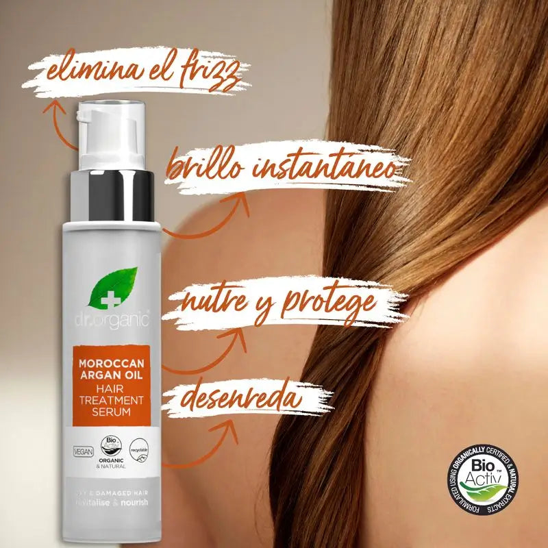 Dr.Organic Arganöl Haarserum Trockenes oder beschädigtes Haar, 100 ml