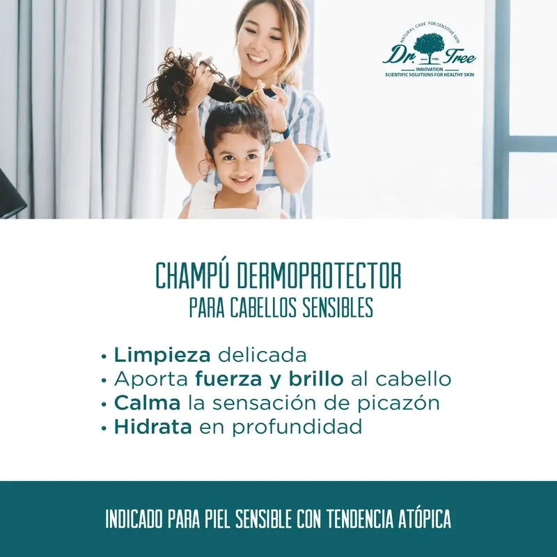 Dr. Tree Natural Dermo-Protective Shampoo für empfindliche Kopfhaut 400 Ml