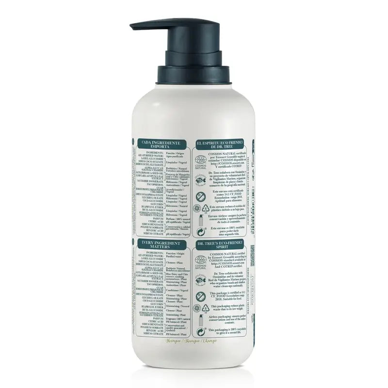 Dr. Tree Natural Dermo-Protective Shampoo für empfindliche Kopfhaut 400 Ml