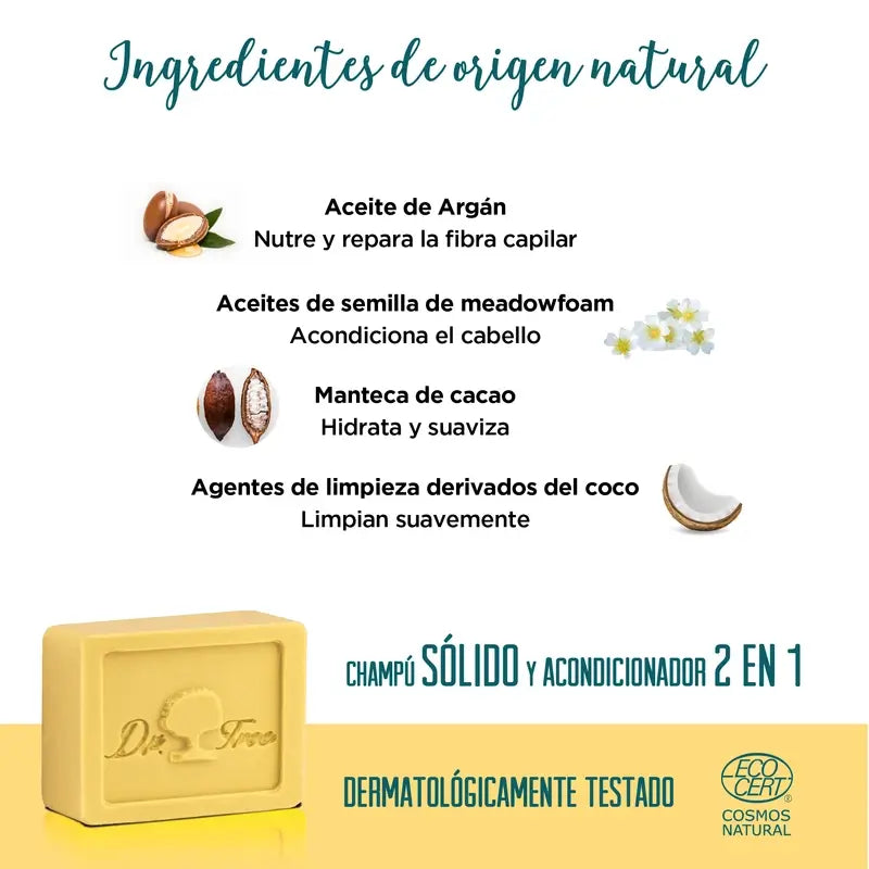 Dr. Tree Natural Nourishing Solid Shampoo für empfindliche Kopfhaut