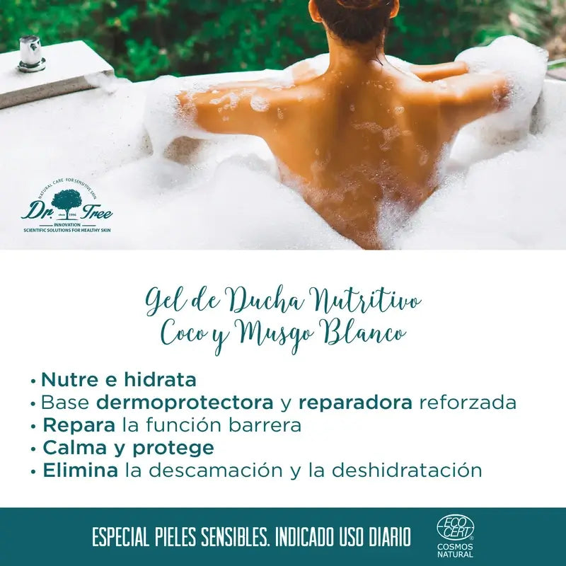 Dr. Tree Natural Coconut Nourishing Shower Gel Sensitive Skin 500Ml