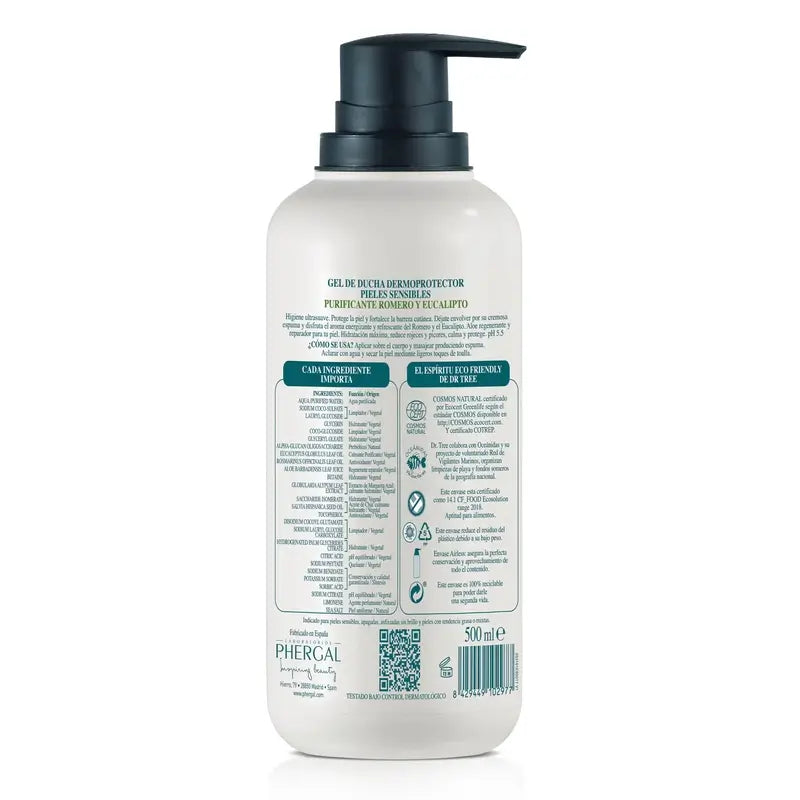 Dr. Tree Natural Rosmarin Reinigende Duschgel empfindliche Haut 500Ml