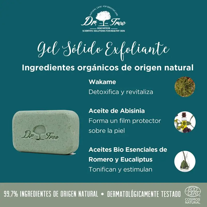 Dr. Tree Kulturtasche Travel Kit Shampoo Solid Gel + Zahnbürste Bambus