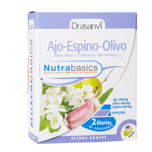Drasanvi Garlic Hawthorn Olive 500Mg Nutrabasic , 60 pearls