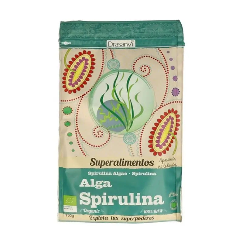 Drasanvi Spirulina Algen Superfoods Bio 150Gr. Doypack