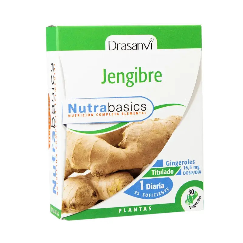 Drasanvi Ingwer 30 Kapseln Nutrabasicos Drasanvi Flasche